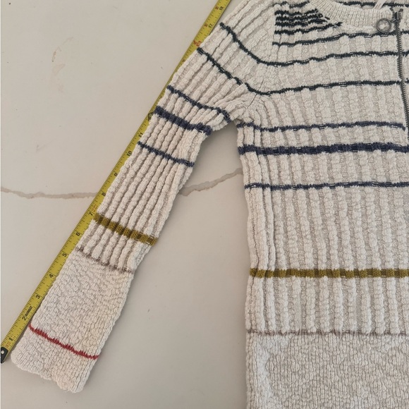 Small Free People Quarter Zip Sweater Top - Picture 4 of 5